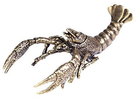 MAGICLULU Hummer-Statue Auto-Armaturenbrett-Dekoration Hummerfigur Tischdekoration Ornament Wohnkultur Hummerstatuen aus Kupfer Kupferdekor Haushalt Bronze Statue Bronze-