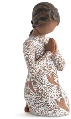 Willow Tree Prayer of Peace Figurine Darker Skin and Hair