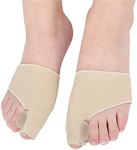 JINLINGNB Paar Ballenzehenschienen, Zehenkorrektur, Orthesen, Füße, Fußpflege, Knochen, Daumeneinsteller, Korrektur, weiche Pediküre, Socken, Ballenglätter (S)