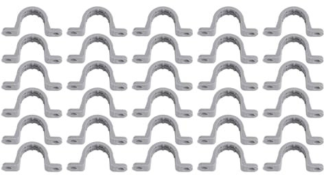 30er-Pack PVC-Flex-Elektrorohrschellen, U-Halterung, Rohrschellen, Rohrbefestigungshalter für Elektrik, Telefon, Kabel und Mehr (3/4 Zoll)