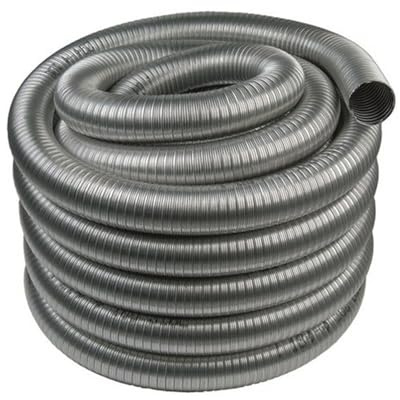 ALLINOX Tubo Flessibile 1 MTL In Acciaio INOX AISI 316 Per Canna Fumaria Modulo Corrugato Regolabile Per Camino o Stufa Resistente Alle Alte Temperature MADE IN ITALY (DN 120)