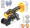 Amoladora angular inalámbrica compatible con batería Dewalt de 20 V, herramienta de corte inalámbrica de 20,000 rpm, motor cepillado con 4 cuchillas de 3 pulgadas para cortar madera, plástico y metal