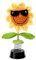 DAWRIS Decoration Voiture, Secouer Tournesol au Crochet Décorations du Tableau de Bord,Crocheter Deco Jouets Voiture Interieur, Auto Accessoires Ornement Bobble Head Cadeau Homme Femme d'anniversaire