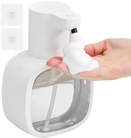 Dispenser automatico di sapone – Dispenser di sapone/disinfettanti ricaricabile touchless, montaggio a parete, dispenser di sapone senza contatto da 5000 ml, contenitore multiuso per gel doccia per