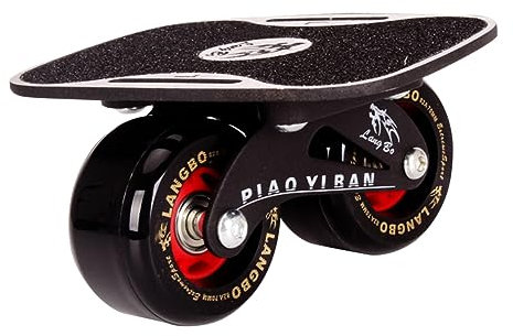 KOMBIUDA Driftboard Dazzle Mit Rutschfestem Skateboard-Deck Aluminiumlegierung Drift-Skates Schwarze Räder Tragbar Bahn Flugzeug Zug Und Bus