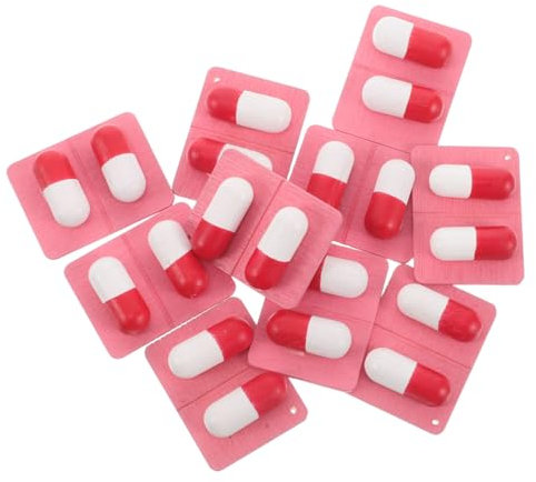 Toddmomy Capsule Toys 10 PièCes Jouets en Bois pour Enfants Kit De Docteur avec ModèLes RéAlistes Jouets De RôLe pour Stimuler La CréAtivité Et L'Interaction Sociale