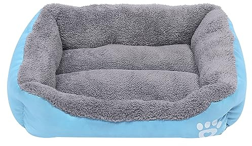 Hattba Kreatives Haustierbett, Fellkissen, Nest für Hunde und Katzen, weiches Plüsch, bequemes Sofa, mehrere Größen und Farben, Hundesofa für kleine Hunde