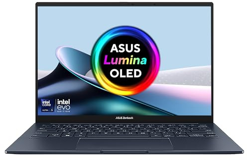 ASUS Zenbook 14 OLED UX3405CA 14.0 2.8K OLED Laptop (Intel Core Ultra 5-225H, 16GB RAM, 512GB PCIe SSD, UK Layout Backlit Keyboard, Windows 11)