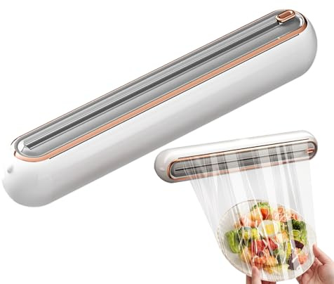 Yhsioaklo Food Film Cutter, Cutting Tool for Kitchen Film | Magnetic Cutter Dispenser for Household Adhesive | For Food Preparation, Food Packaging, Covering
