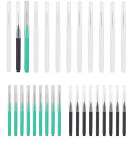 Einweg-Wimpern- und Interdentalbürsten, 6,7 cm, Minze/Weiß/Schwarz, Mini-Bürsten für Make-up, Zahnreinigung und Unterwegs, 30 Stück