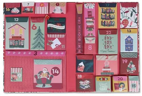 Calendario de Adviento para amantes de los libros, My Holidays Are Booked, calendario de Adviento Bookish Joy, caja de regalo de cuenta regresiva de Navidad 2025 para entusiastas de la lectura, regalo