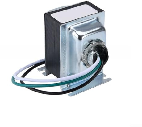 Feeshoppher 24V 40VA Video Doorbell Power Transformer Metal Shielded Unit for Low Voltage Hardwired Doorbells and Thermostats in Residential Commercial or Industrial Electrical Syst