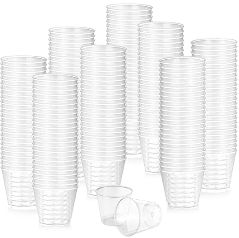 GORPENT 1 000 stycken snapsglas plast 2 cl/20 ml, återanvändbara shotglas plast transparent, BPA-fri spritmugg plastbägare för fest, bröllop, provning, födelsedag, julfest