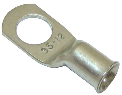 All Trade Direct 20 Copper Tube 35Mm X 12Mm Lug Battery Starter Cable Welding Crimp Terminal Ring
