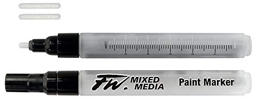 Daler Rowney : FW Mixed Media Paint Marker : Round 1-2mm : Pack of 2 & Nibs