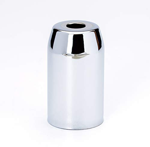 Kaschierung E14 Kronleuchter Fassungshülse Messing chrom silber Zierhülse