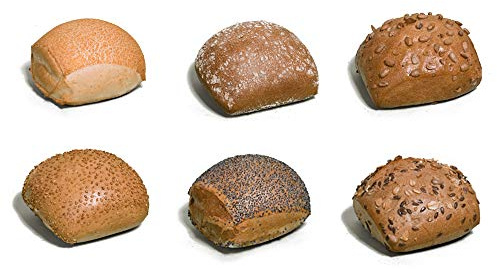 Vestakorn Handwerksbrötchen, 6x Party-Brötchen gemischt - frische Brötchen – Auswahl von 6 verschiedenen Handwerksbrötchen, 6 Stück, selbst aufbacken in 6 Minuten