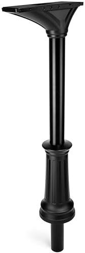 Architectural Mailboxes Elevado Galvanized Steel Mailbox Post, 7517B-10, Black