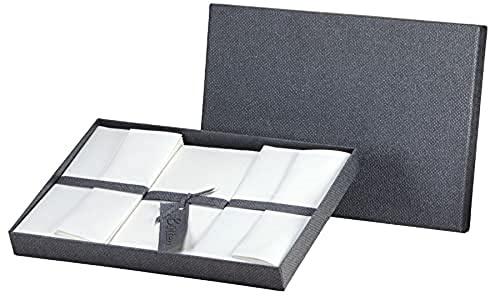 Rössler Bütten Briefpapier mit Umschlag | Büttenpapier A4 | Briefpapier Set | 10x Briefpapier edel in DIN A4 | 15 Umschläge DIN lang | 5 Karten DIN lang | 1 Stück | Papier in Weiß