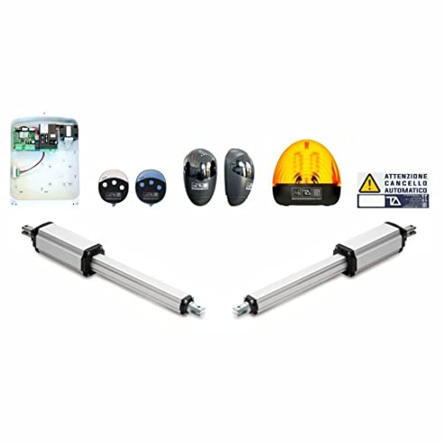 Kit motore BOB 300 cancelli a battente, max 250Kg / 1,80 metri per battente, centralina T011A, 2 radiocomandi, 1 coppia di fotocellule ed un lampeggiante One Up Led - Tecno Automazione KITB59TN