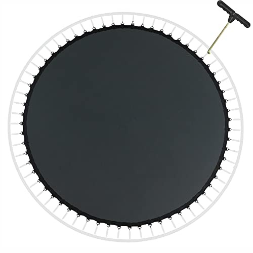 AHDFY Sprungtuch Trampolin Outdoor Ø 305 cm, 54 56 60 64 Ösen, Trampolin Ersatzteile Sprungtuch mit T- Federspanner Trampolin, 8-Reihiger Stich, Sprungmatte Ersatz Anwenden zu Gartentrampolin