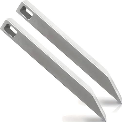 Lot de 2 pieds-biche EDC – Mini porte-clés en acier inoxydable robuste – Outil multifonction portable miniature puissant, tournevis, décapsuleur et ouvre-boîte