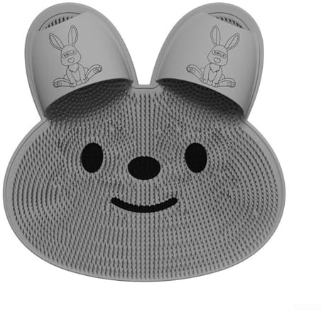 Tapis de nettoyage pour pieds de douche - Brosse de nettoyage pour la maison et la salle de bain (gris)