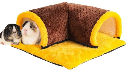 Kaninchen Tunnel Meerschweinchen Röhren Kuscheltunnel Waschbar Kuschelhöhle Spielzeug Frettchen-Tunnelbett, Eichhörnchen-Fächerbett, Versteck-Tunnel, Spielzeug, Waschbarer Tiertunnel, Kaninchen-Spiel