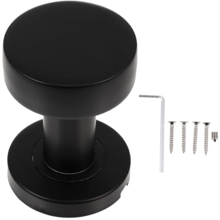 DOITOOL Serrure de Porte Portable Poignée Élégante et Confortable sans Clé en Acier Inoxydable Facile à Installer pour Salle de Bain et Dortoir