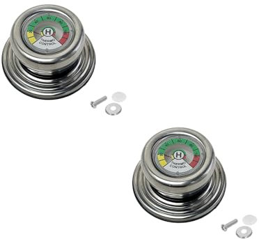 2 Stück Topfdeckelgriff für Amc Töpfe Und Pfannen,Töpftopfdeckel Mit Thermometer Griff Ersatzteile Cooking,Küche Kochen Universal Eisenpfanne Topfdeckelknopf Ersatzgriff für Pot Schnellkochtopf