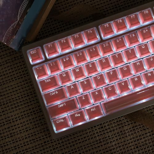 mintcaps tangent – 123 kristall gelé rosa anpassade tangentbord Cherry/Gateron Mx mekanisk