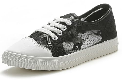 Generisch Zapatillas tradicionales para mujer, elegantes, transpirables, informales, deportivas, ligeras, bordadas, planas, de verano, para correr, informales, de verano