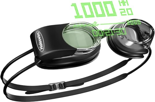 Holoswim Gafas de Natación Inteligentes 2S, Visualización en Tiempo Real, Análisis de Datos con IA, Antivaho | Antifugas | Resistencia al Agua IPX8, Gafas de Natación para Hombres y Mujeres Adultos