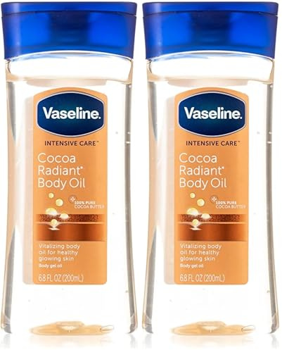 Vaseline Intensive Care Cocoa Radiant Body Oil 200 ml (Pack of 2)