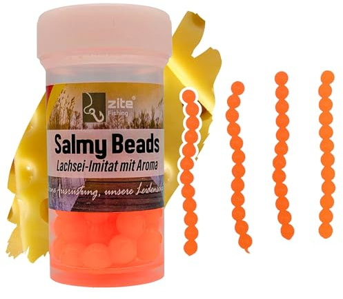 Zite Fishing Salmy Beads Forellenköder Lachsei Imitat – UL Ultra Light | Gummiköder Forelle Handmade, Phthalatfrei, Made in Germany mit Flavour Aroma