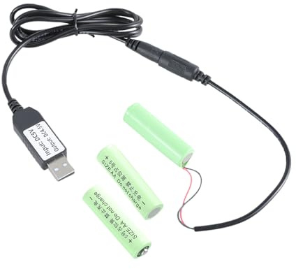 Tizuqe Câble d'alimentation USB alternatif 4,5 V 5 V 2 A vers 3 piles AA LR6 de 1,5 V, installation facile, alimentation USB