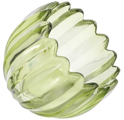 COLLBATH Pantalla de Lámpara de Vidrio Verde Oscuro, Mini Tulipán Agujero de 42 Mm, Reemplazo para Lámparas Colgantes Mesa, Pantalla de Cristal Decorativa para Iluminación del Hogar