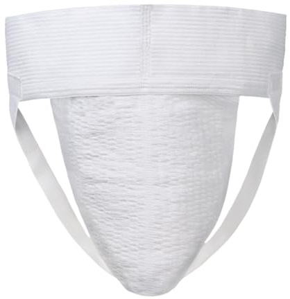 Players Big Man's 3 Wide Band Classic Athletic Supporter Jockstrap - 3X White