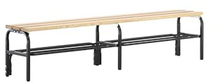 Sypro | Umkleidebank | einseitig | mit Schuhrost | Länge 1500 mm | Anthrazit