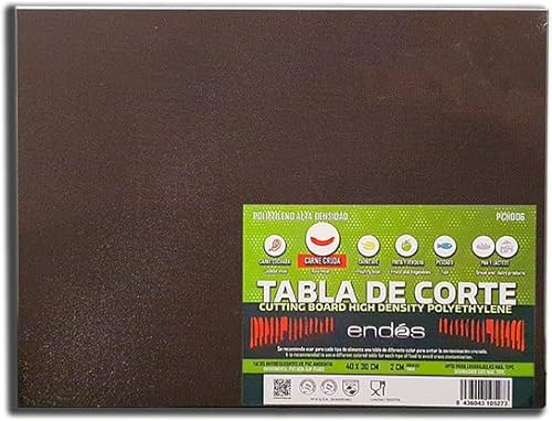 TABLA DE CORTE POLIETILENO 400x300x20 mm TERRACOTA