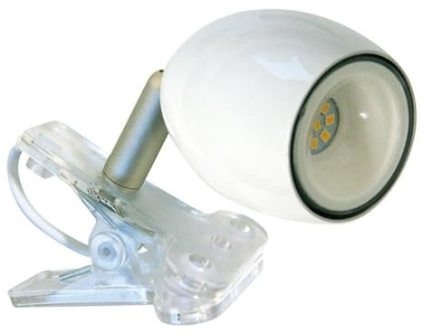 FARETTO SINGOLO LED CON PINZA - BIANCO - GBC 23302045