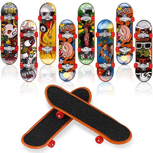 Reastar Finger Skateboard, 10pcs Professionelle Mini Fingerboards Skatepark | Spielzeug für Kinder Spielen Oder ALS Finger Skateboard Dekoration