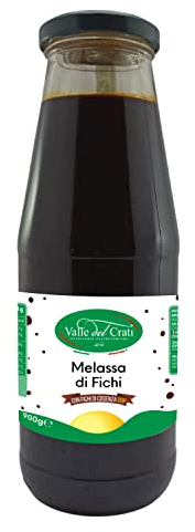 Valle del Crati Melassa di Fichi | con Fichi di Cosenza DOP | Bottiglia 900gr | Mielata di Fichi | Specialità Calabrese | Ideale Per Formaggi o Preparazione di Dolci