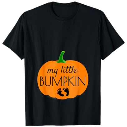 Halloween Pregnancy Announcement My Little Bumpkin Pumpkin T-Shirt