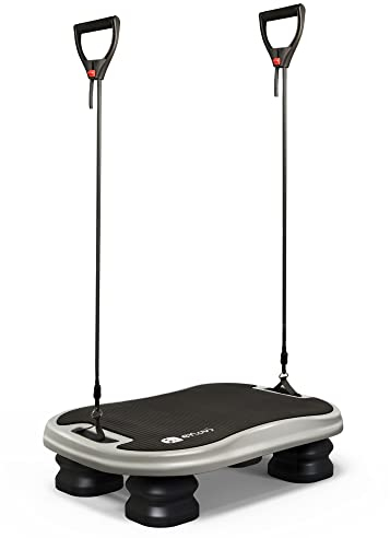 Enovi Dynamisches Gleichgewicht Aerobic Steppbrett, Stepper Schutz für die Knie, Stepper mit Fitnessbänder, Balance Board, Fitnessgeräte für zuhause