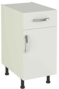HOGAR24 ES - Mueble Bajo de Cocina Cajon + Puerta Color Blanco, Medidas: 85 x 40 x 58 cm