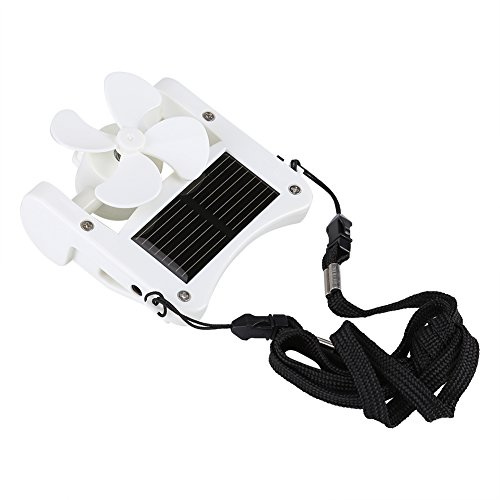 Haofy Tragbarer Solarbetriebener Hutventilator, Clip-on-Mini-Ventilator, Solarhut-Sportventilator für Bergsteigen, Camping, Wandern