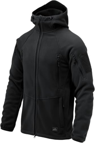 Helikon-Tex Patriot Hybrid Fleece Jacket Mk 2 (US, Alpha, XX-Large, Regular, Regular, Black)