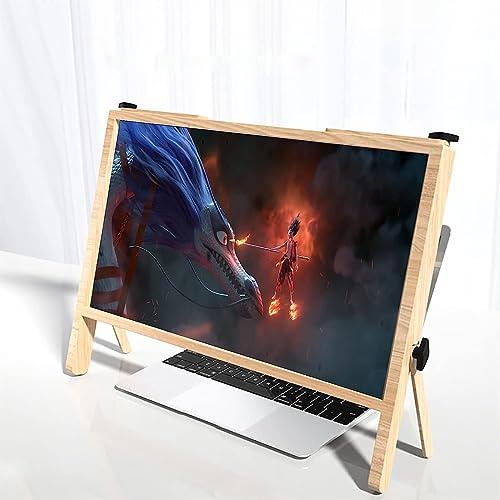 Screen Magnifier For Computer Monitor, Ultra-Clear Blu-Ray 3X Magnifying Lens, Portable Amplifier Desktop, Perfect For Olders