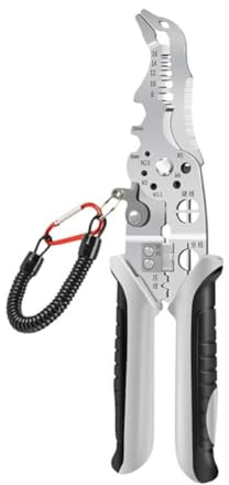 Multifunktionales Abisolierwerkzeug mit Ellenbogen, Elektriker-spezifischer Abisolierzange und Stahlzange, Schneiden von Crim Edelstahl